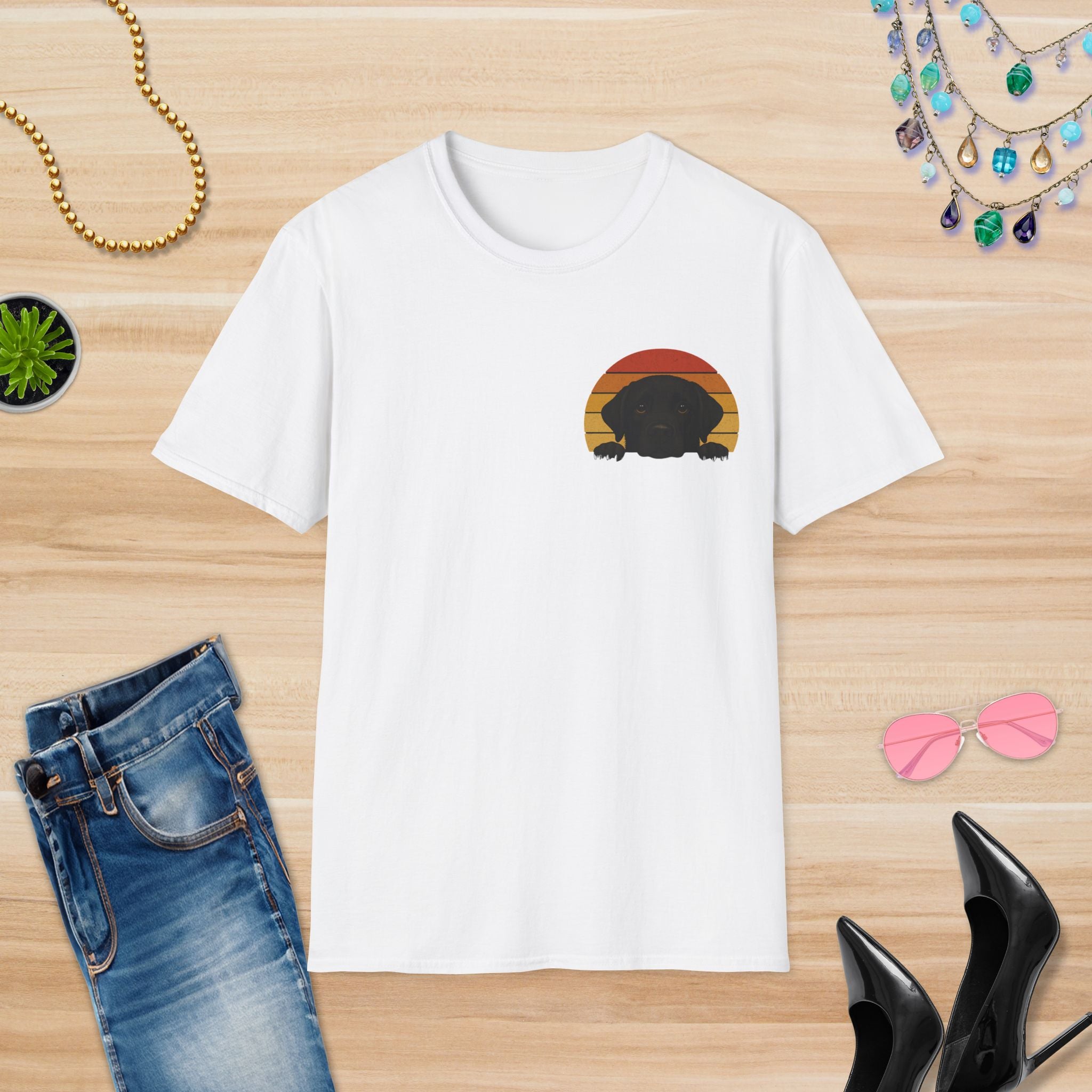 Sunset Puppy Dog: T-Shirt