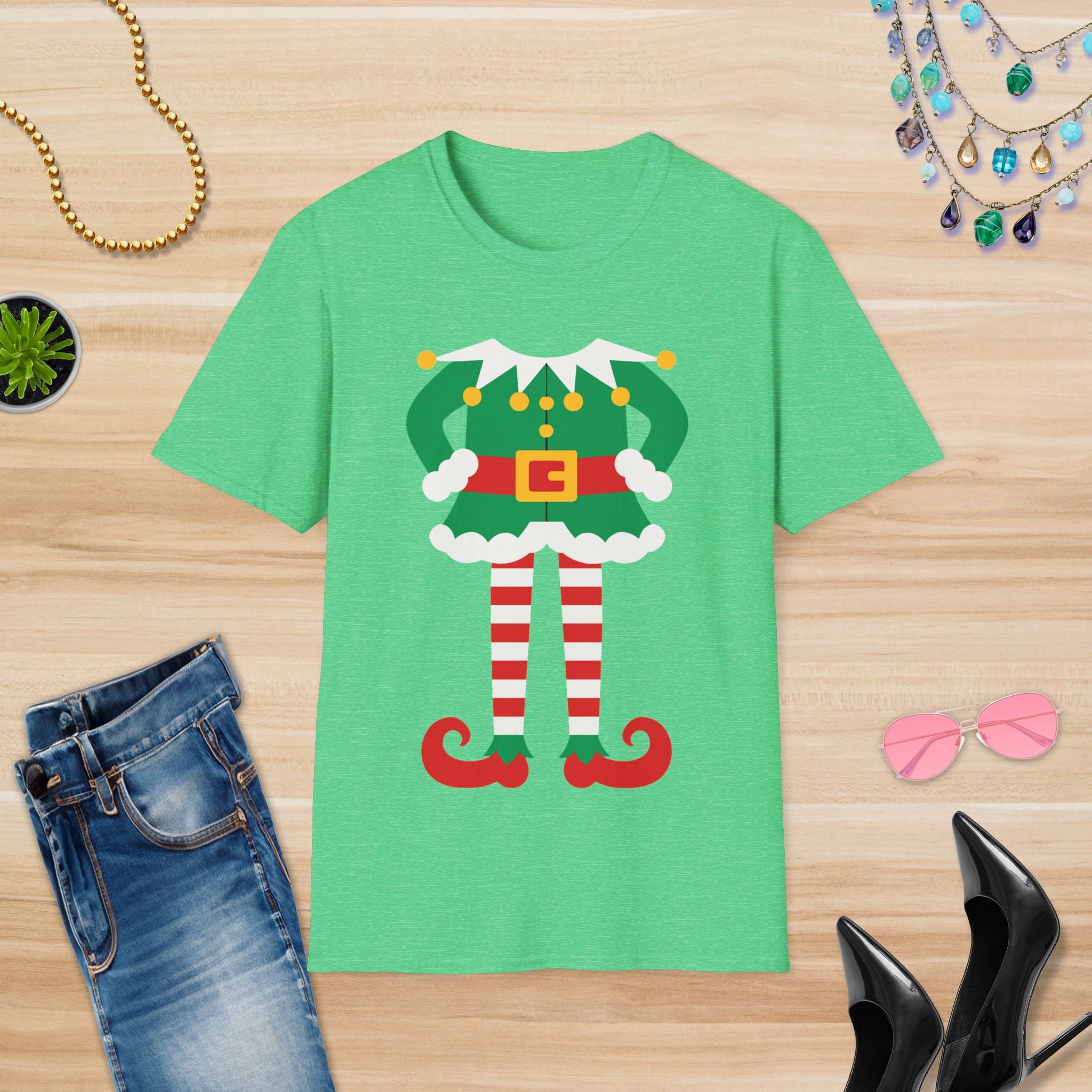 Elf Costume T-Shirt for Holiday Cheer