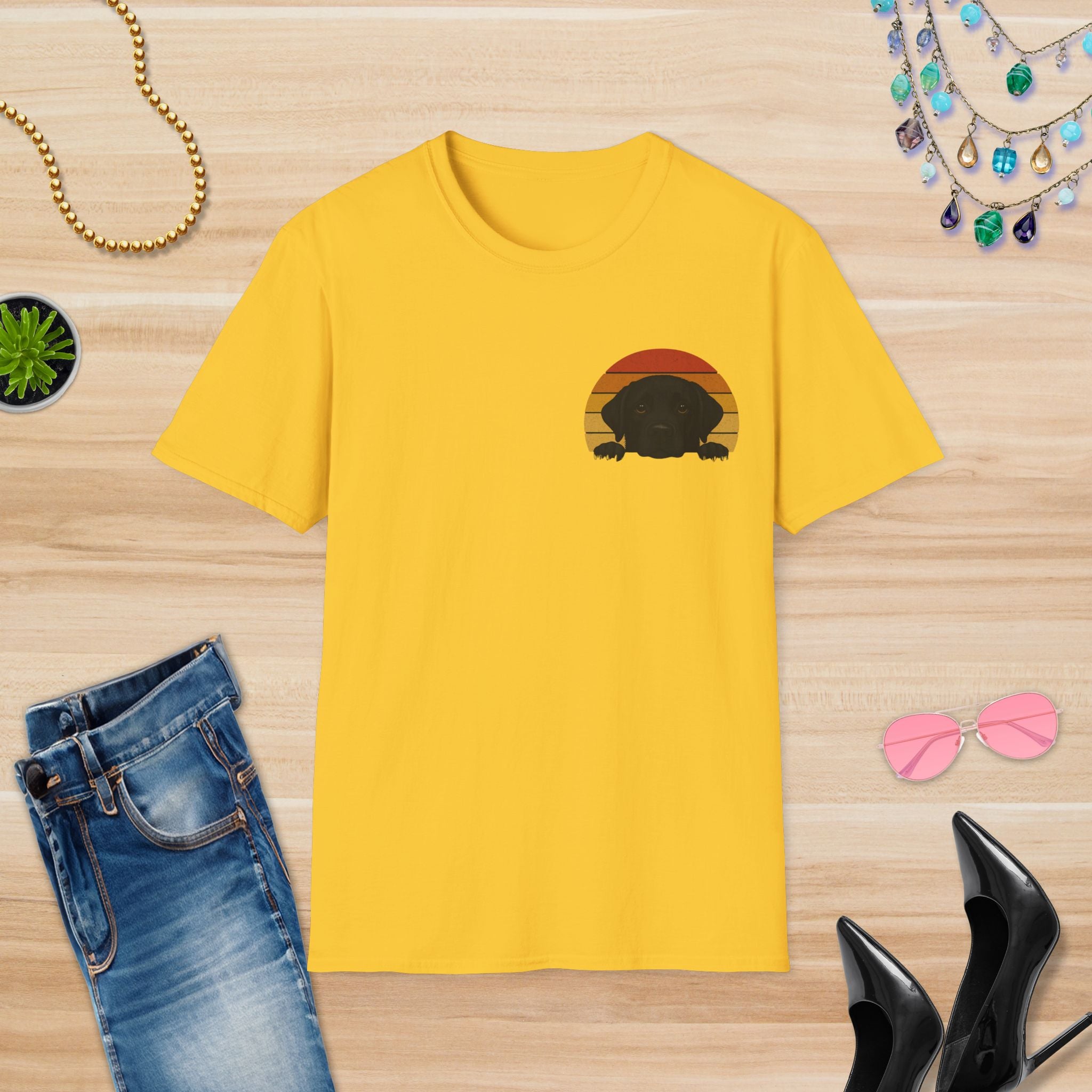 Sunset Puppy Dog: T-Shirt