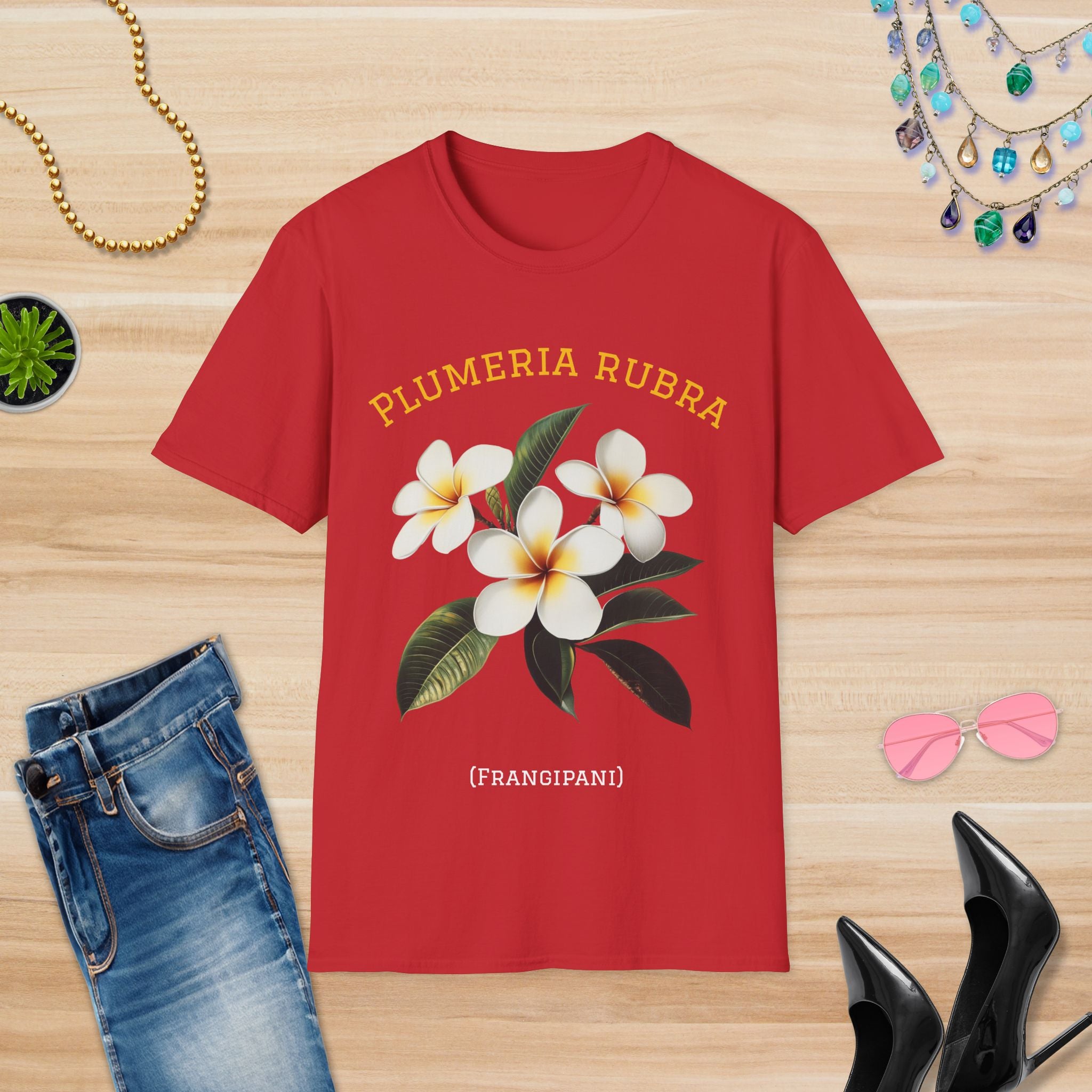 Floral Plumeria: T-Shirt