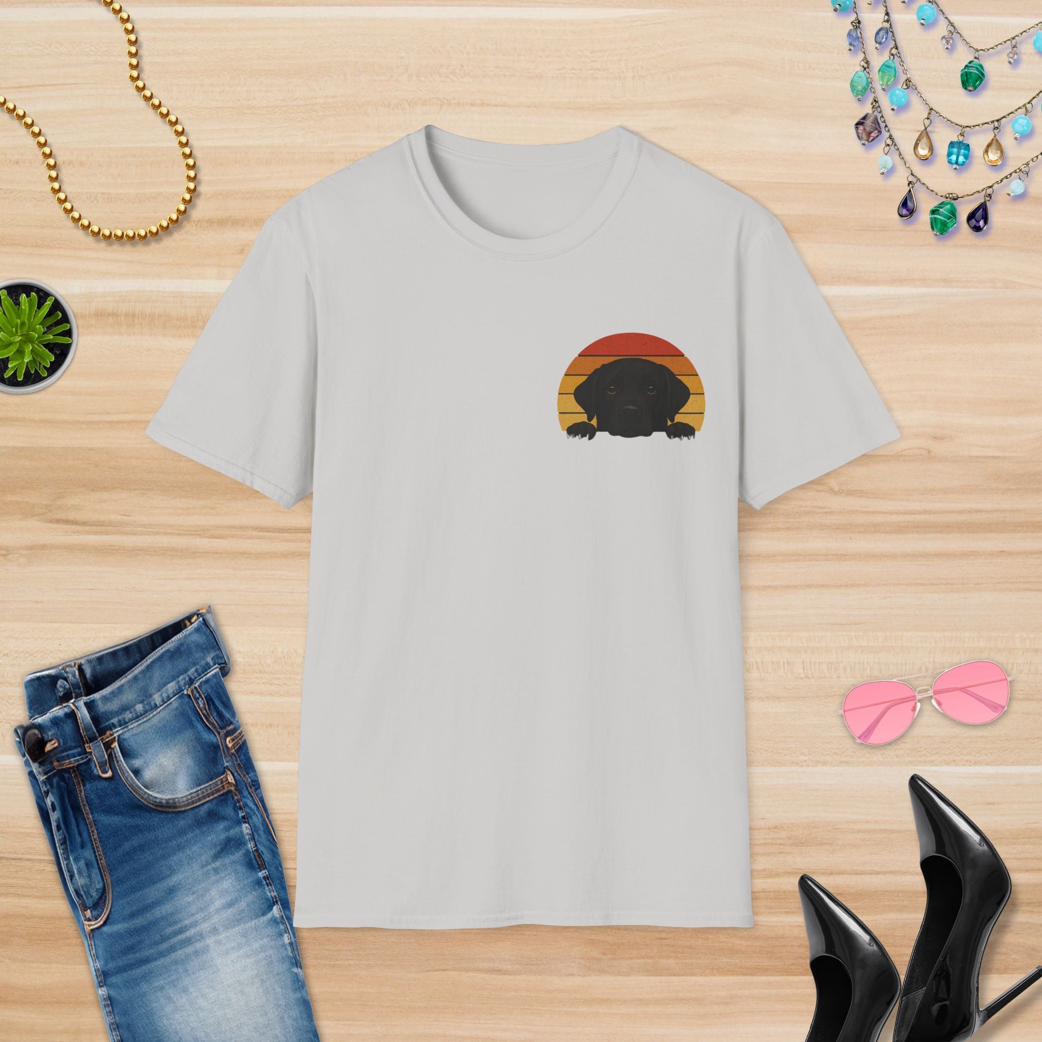 Sunset Puppy Dog: T-Shirt