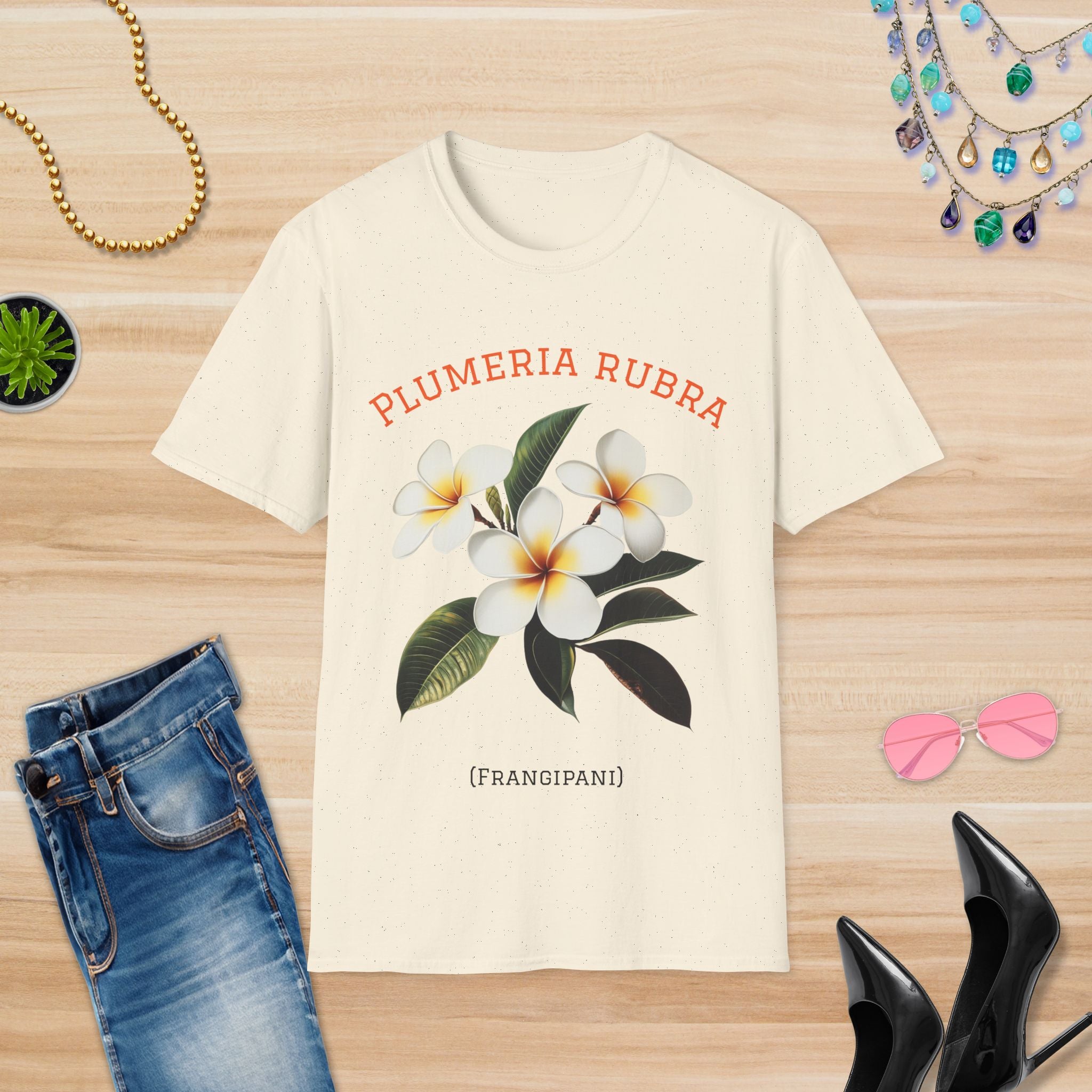 Floral Plumeria: T-Shirt