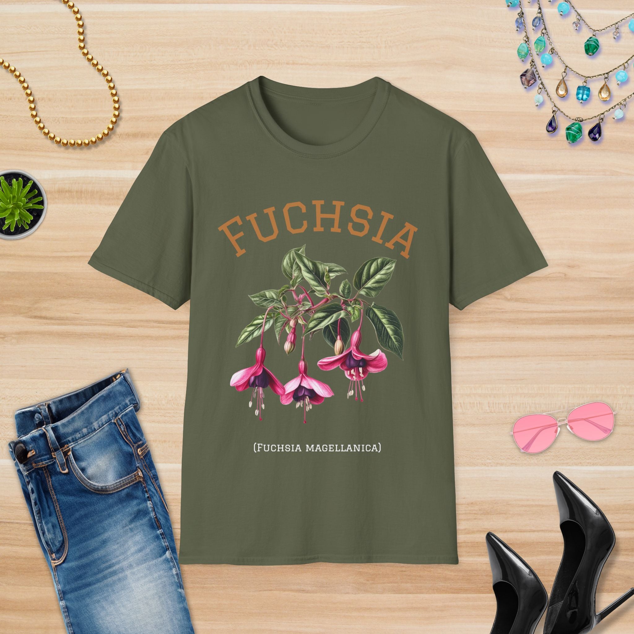 Botanical Fuchsia: T-Shirt