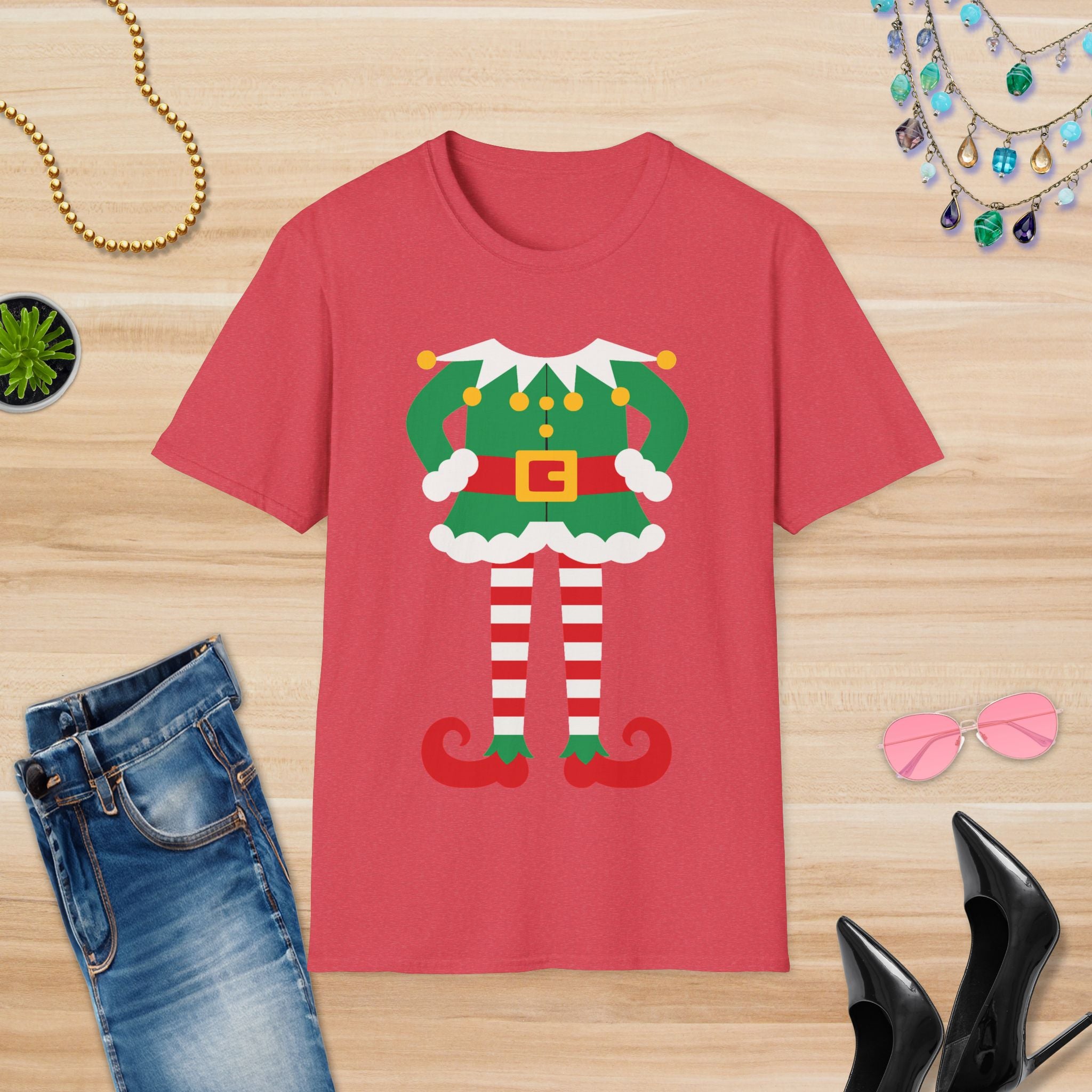 Elf Costume T-Shirt for Holiday Cheer