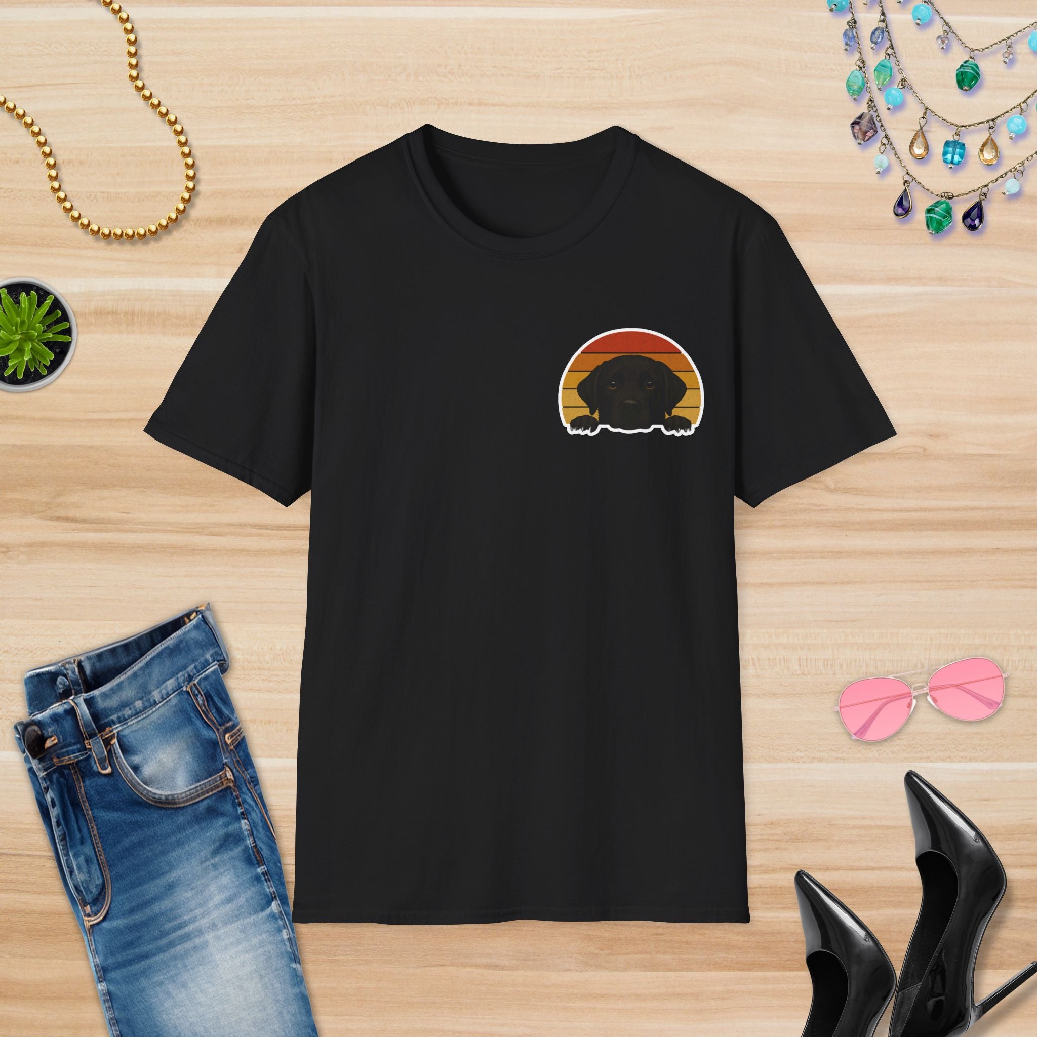 Sunset Puppy Dog: T-Shirt
